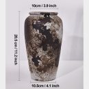 Tall Terracotta Ceramic Vase – Rustic Boho Decor for Home or Shelf