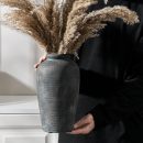 Rustic Bronze Ceramic Vase – Tall Farmhouse Decor for Table or Shelf
