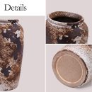 Tall Terracotta Ceramic Vase – Rustic Boho Decor for Home or Shelf