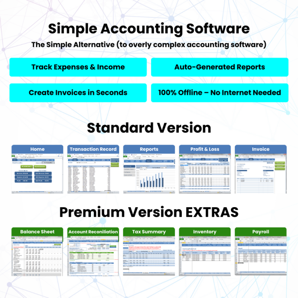 Simple Accounting Software – Premium