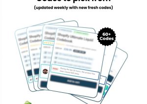 60+ Customizable E-commerce Shopify Ultimate Liquid Codebook
