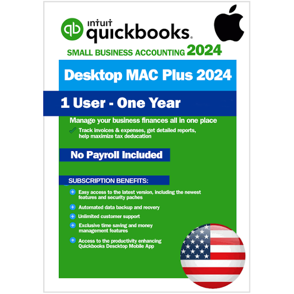 QuickBooks Desktop Mac Plus 2024